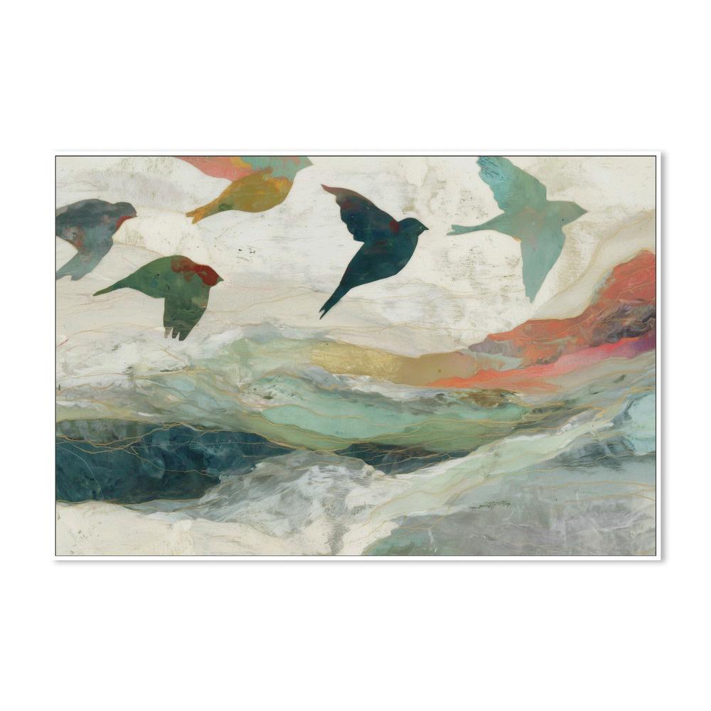 Birds Over Golden Hills-by-Chromatic Storm Studio-wall-art-print-canvas-poster-framed-Gioia