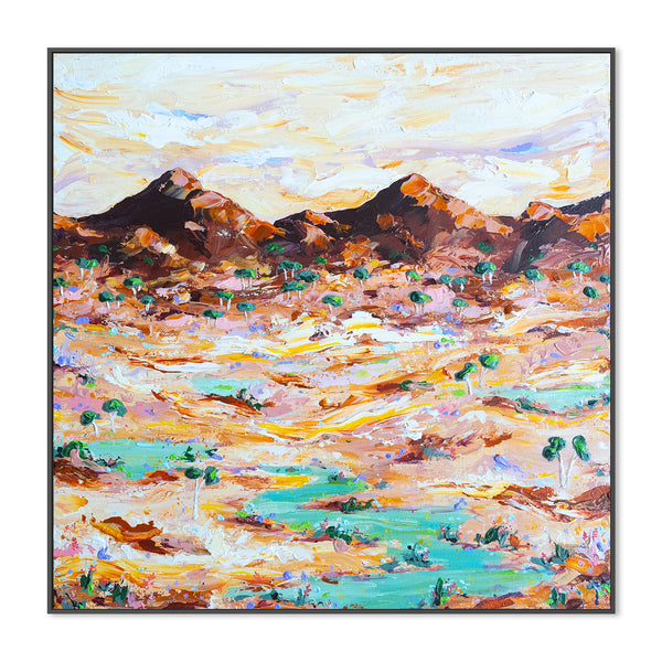 Working on A Miracle, Original Hand Painting Canvas By Elle Pervez