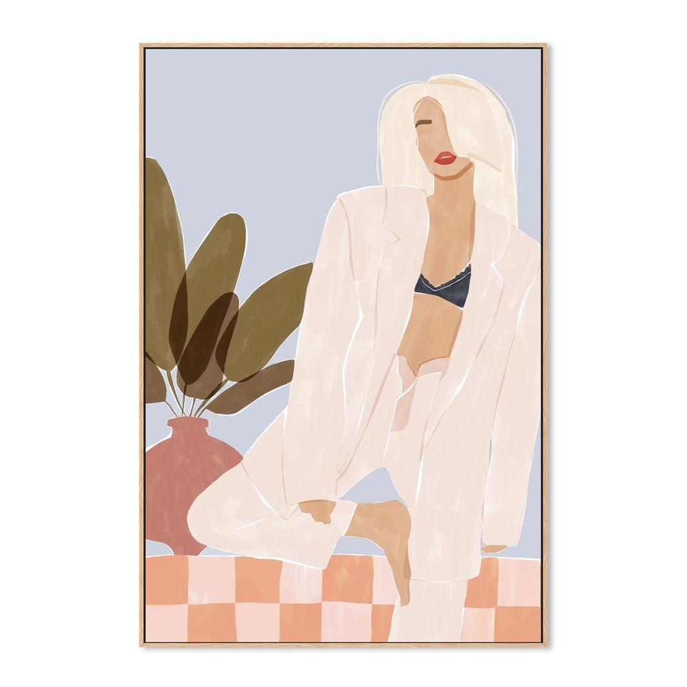 Blonde Fashion Confidence-by-Ivy Green Illustrations-wall-art-print-canvas-poster-framed-Gioia
