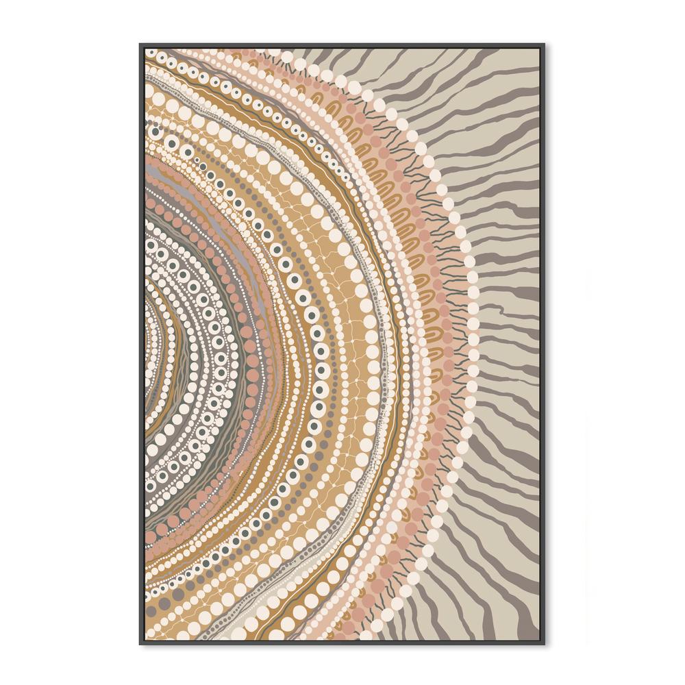 Blooming Female Earth, Style B, Peach tone-by-Leah Cummins-wall-art-print-canvas-poster-framed-Gioia
