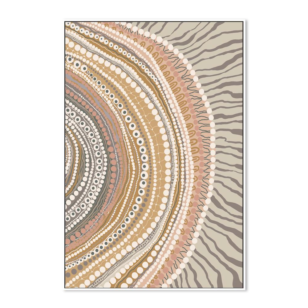 Blooming Female Earth, Style B, Peach tone-by-Leah Cummins-wall-art-print-canvas-poster-framed-Gioia