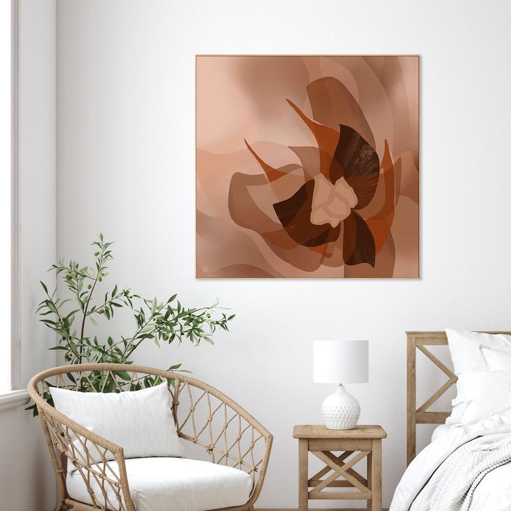 Blooming in peach-by-Carrie Welsh-wall-art-print-canvas-poster-framed-Gioia