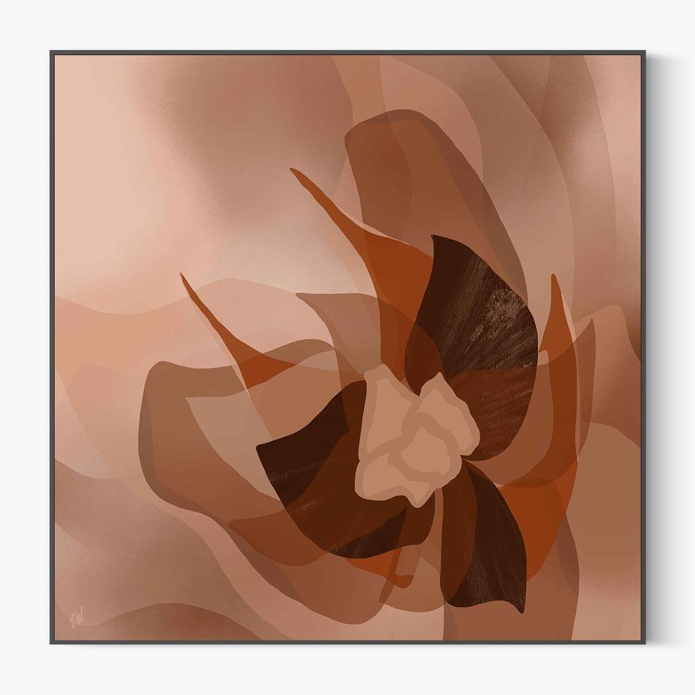 Blooming in peach-by-Carrie Welsh-wall-art-print-canvas-poster-framed-Gioia