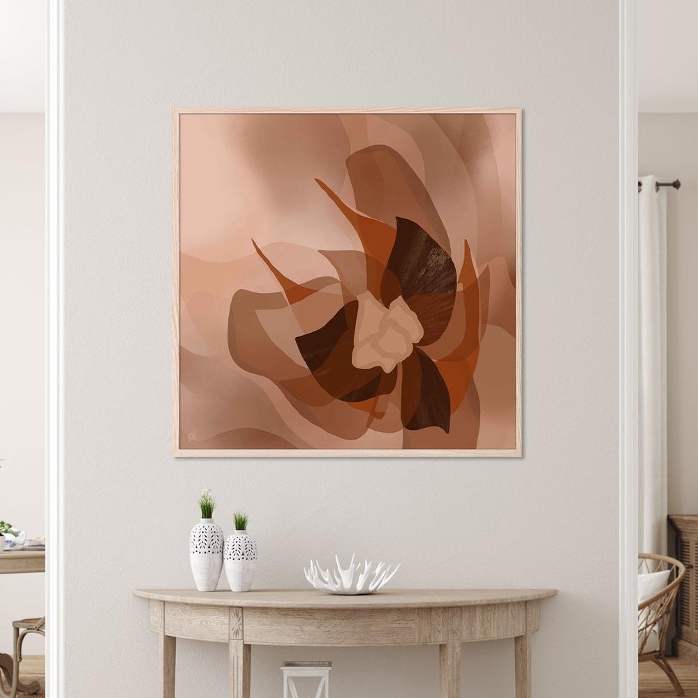 Blooming in peach-by-Carrie Welsh-wall-art-print-canvas-poster-framed-Gioia