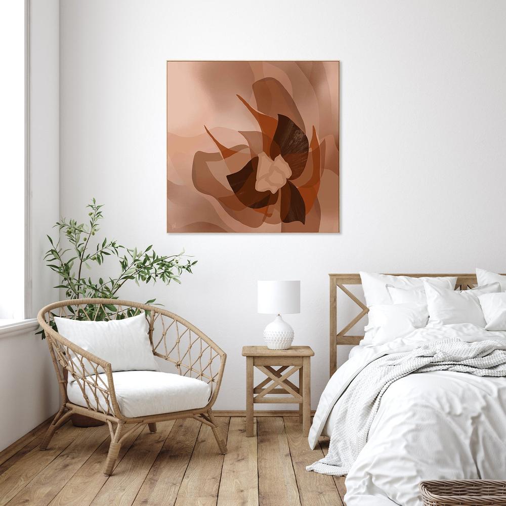 Blooming in peach-by-Carrie Welsh-wall-art-print-canvas-poster-framed-Gioia