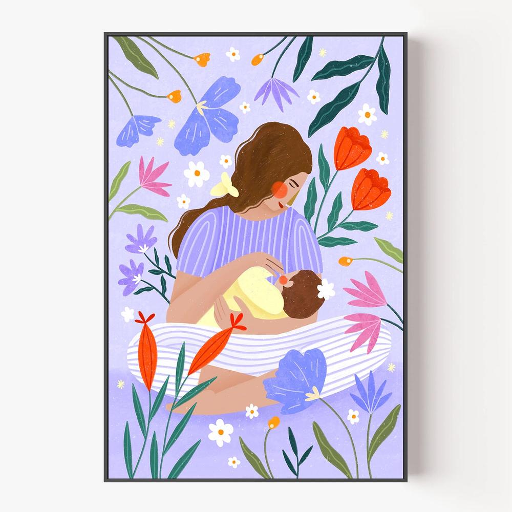 Blooming Motherhood-by-Bea Muller-wall-art-print-canvas-poster-framed-Gioia