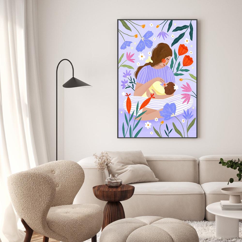 Blooming Motherhood-by-Bea Muller-wall-art-print-canvas-poster-framed-Gioia