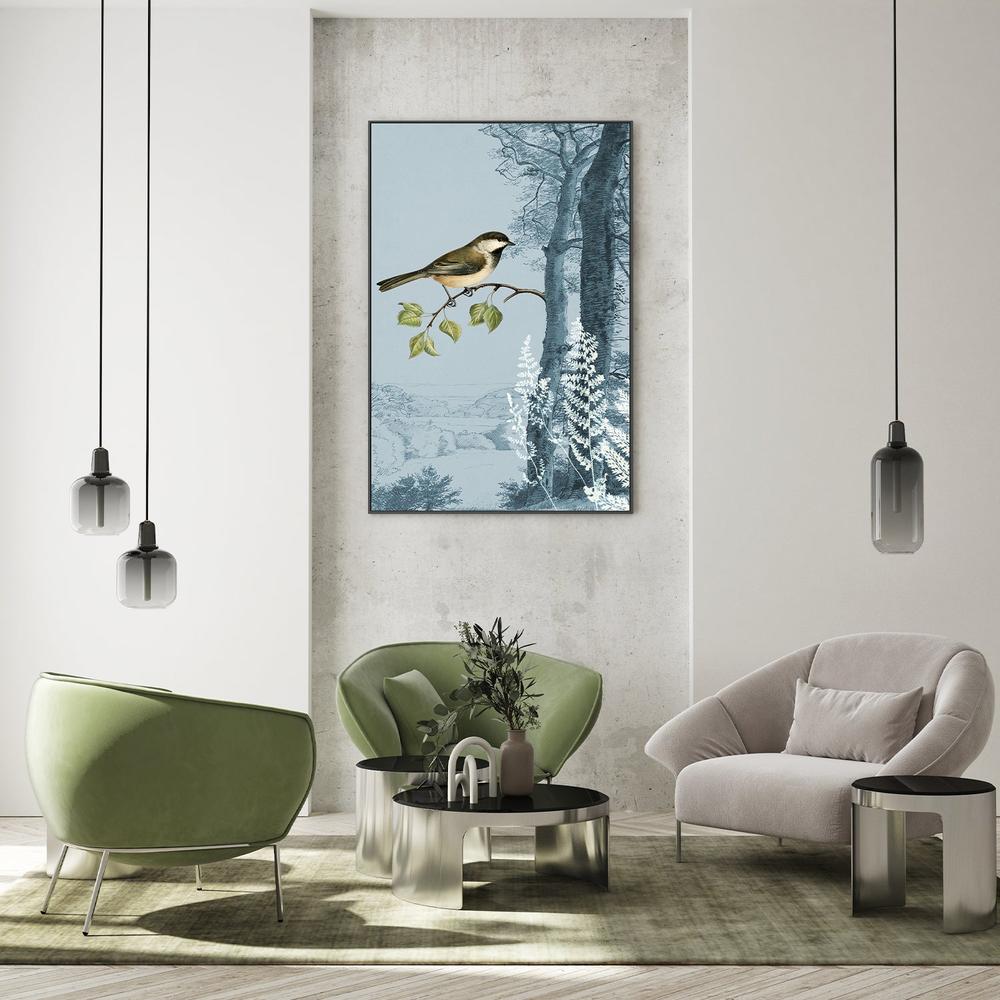 wall-art-print-canvas-poster-framed-Blue Forest Bird-9