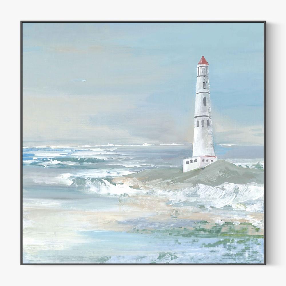Blue Ocean Lighthouse-by-Lera-wall-art-print-canvas-poster-framed-Gioia