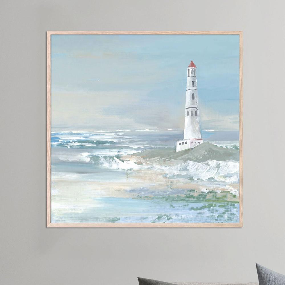 Blue Ocean Lighthouse-by-Lera-wall-art-print-canvas-poster-framed-Gioia