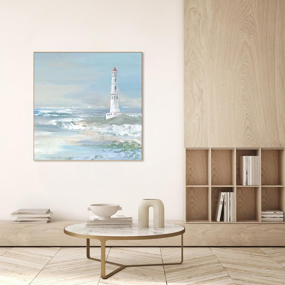 Blue Ocean Lighthouse-by-Lera-wall-art-print-canvas-poster-framed-Gioia