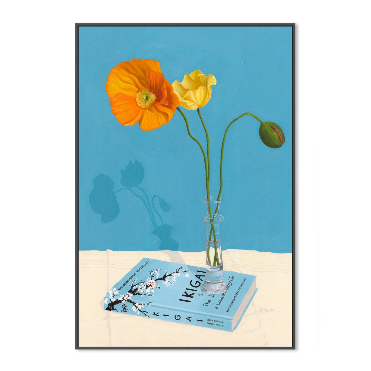 Blue Zone-by-Angie Summa-wall-art-print-canvas-poster-framed-Gioia
