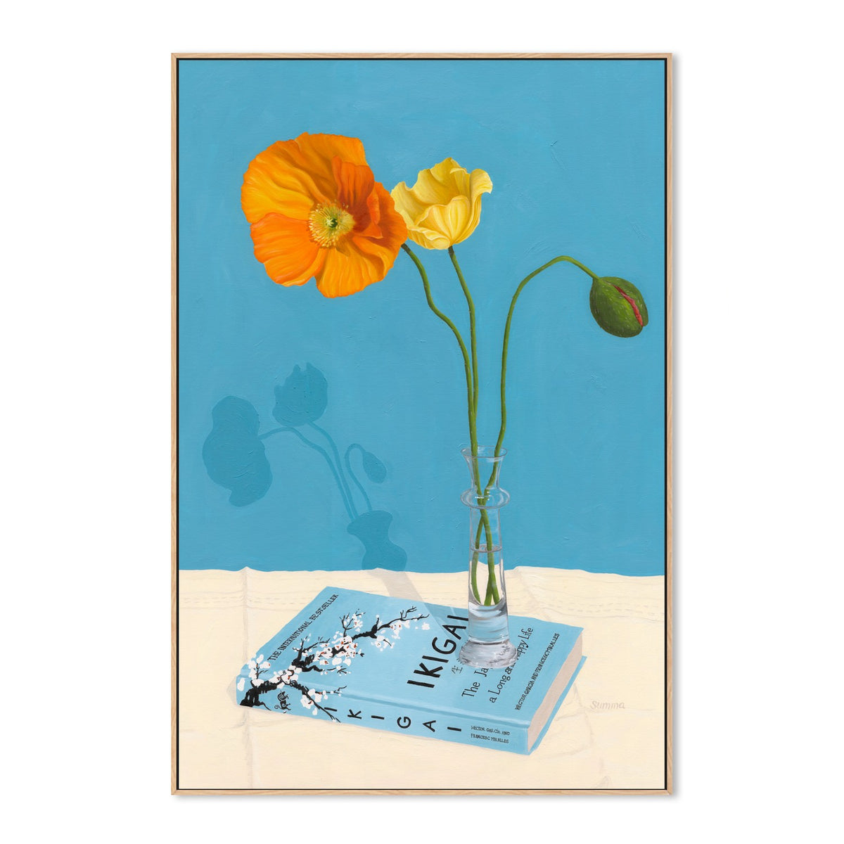 Blue Zone-by-Angie Summa-wall-art-print-canvas-poster-framed-Gioia