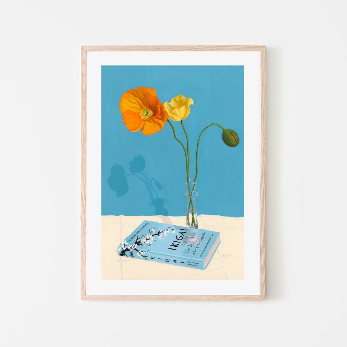 Blue Zone-by-Angie Summa-wall-art-print-canvas-poster-framed-Gioia