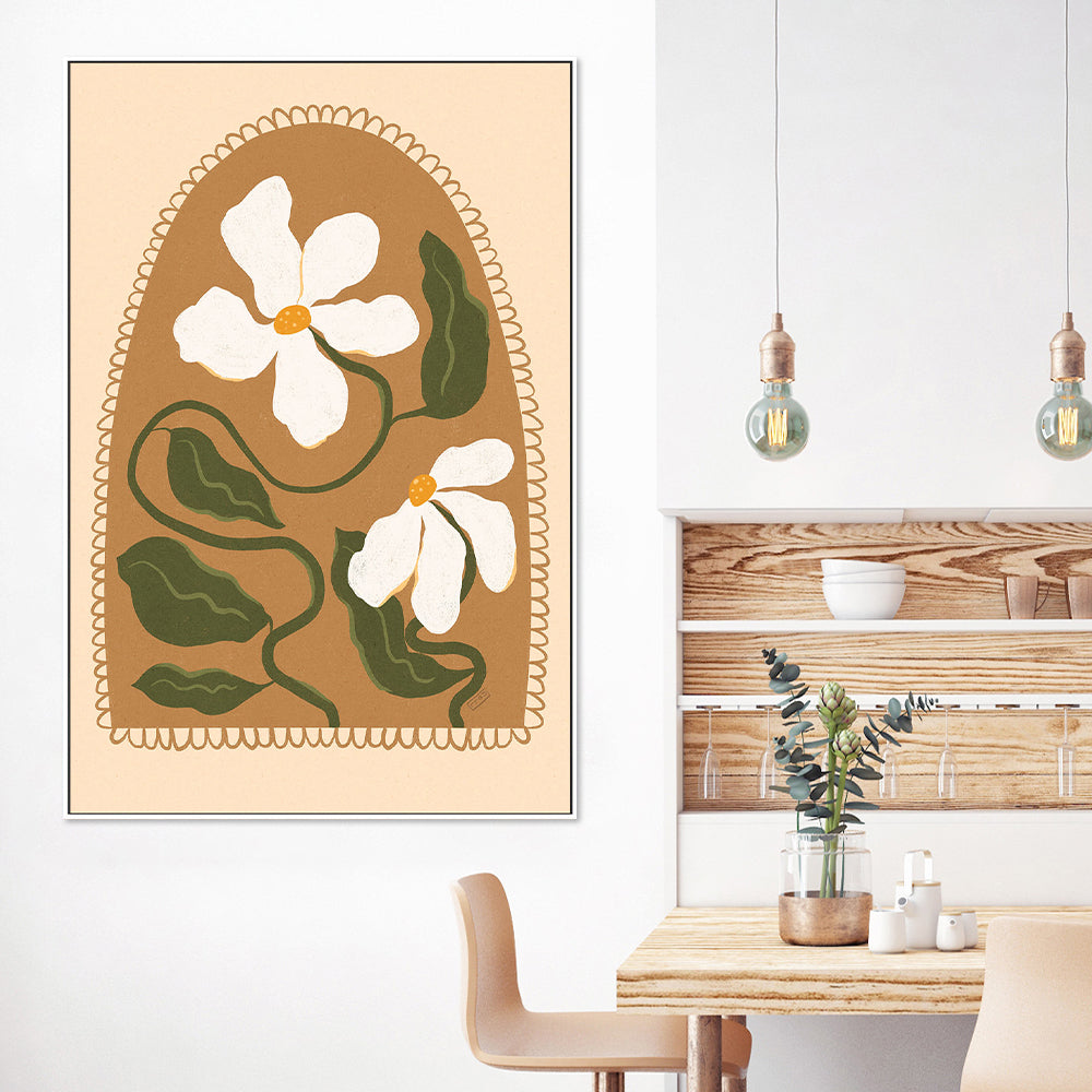 Boho Floral Arch-by-Dirkie Nell-wall-art-print-canvas-poster-framed-Gioia