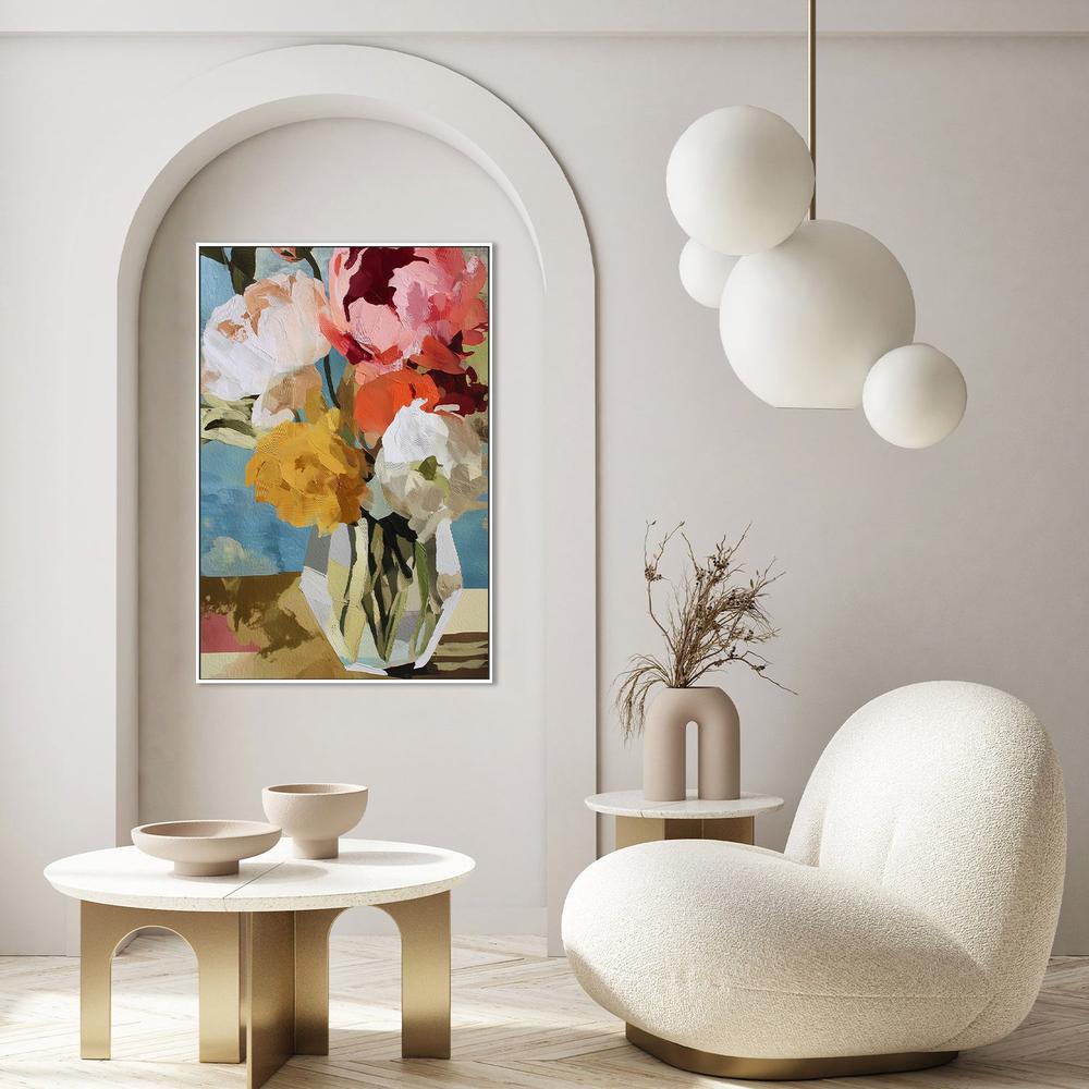 Bold Bouquet with Heavy Texture-by-Jordão de Abreu-wall-art-print-canvas-poster-framed-Gioia