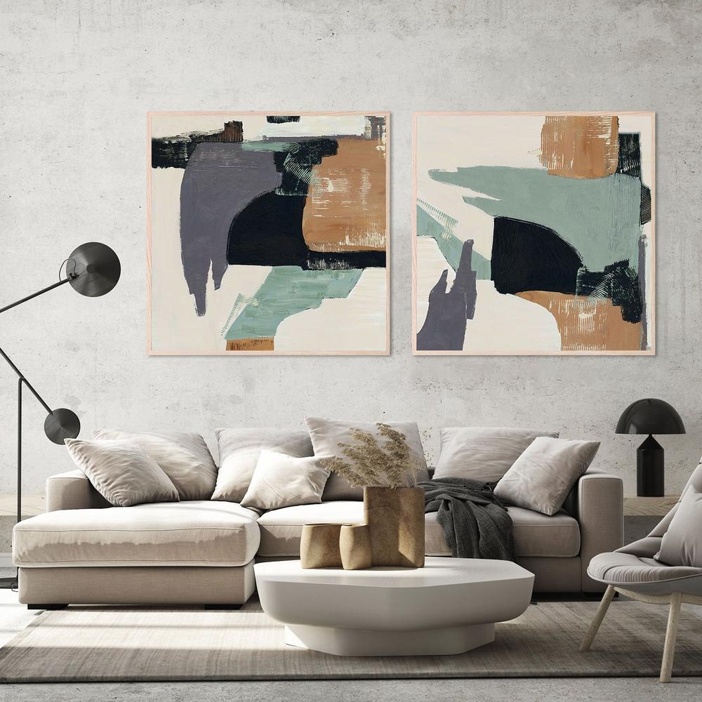 Bold Divisions, Style A & B, Set Of 2-by-Jacob Q-wall-art-print-canvas-poster-framed-Gioia