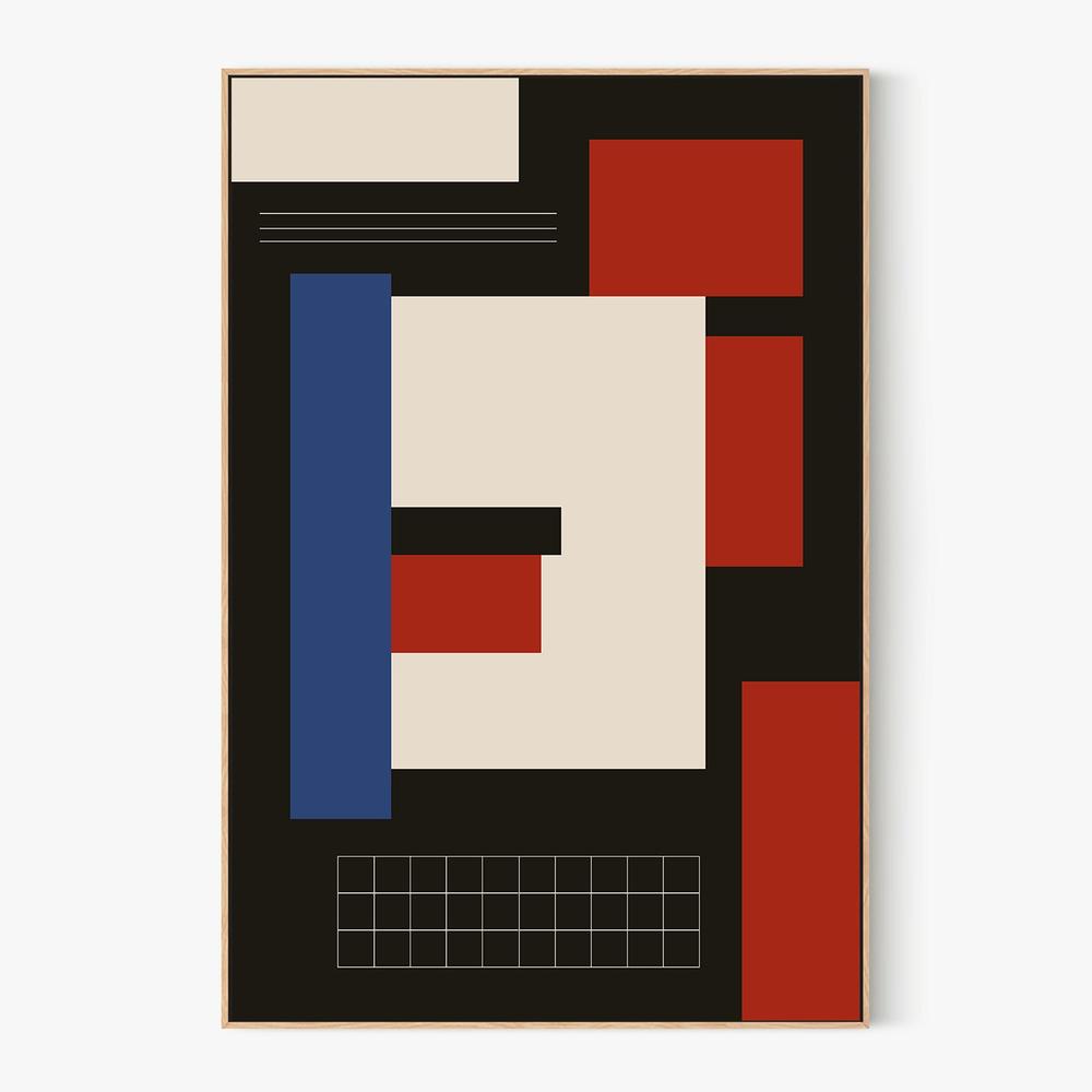 Bold Geometric Abstract-by-FINE STUFF-wall-art-print-canvas-poster-framed-Gioia