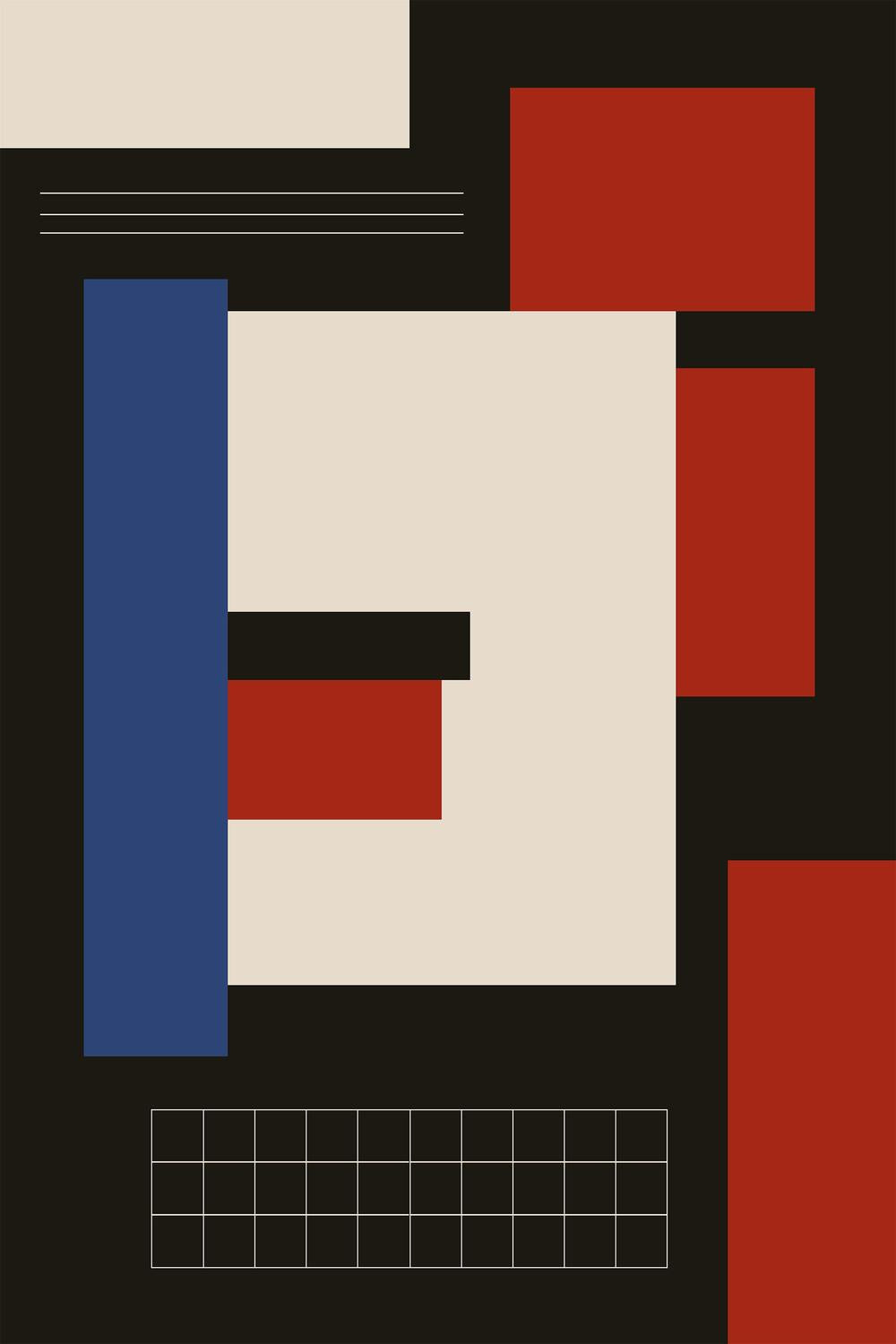 Bold Geometric Abstract-by-FINE STUFF-wall-art-print-canvas-poster-framed-Gioia