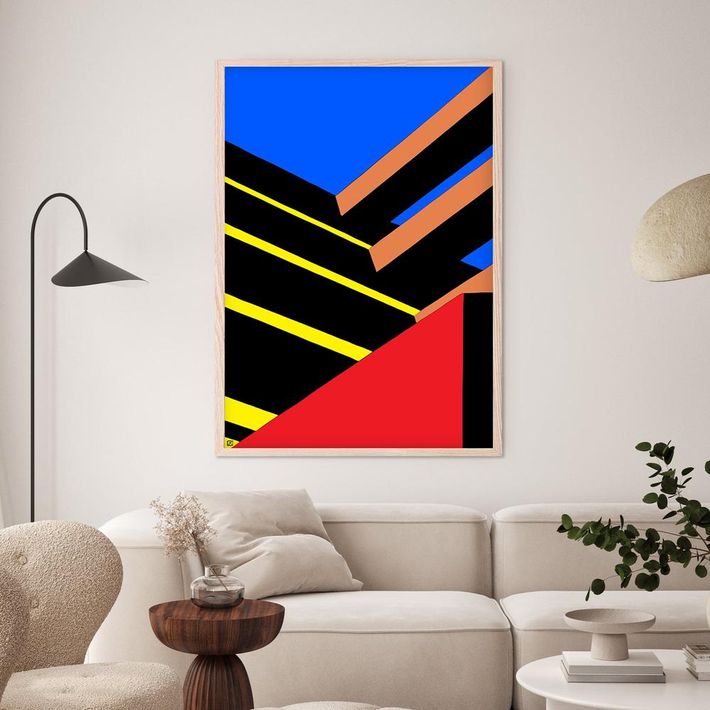 Bold Geometric Abstraction-by-Giuseppe Cristiano-wall-art-print-canvas-poster-framed-Gioia