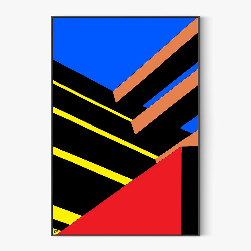 Bold Geometric Abstraction-by-Giuseppe Cristiano-wall-art-print-canvas-poster-framed-Gioia