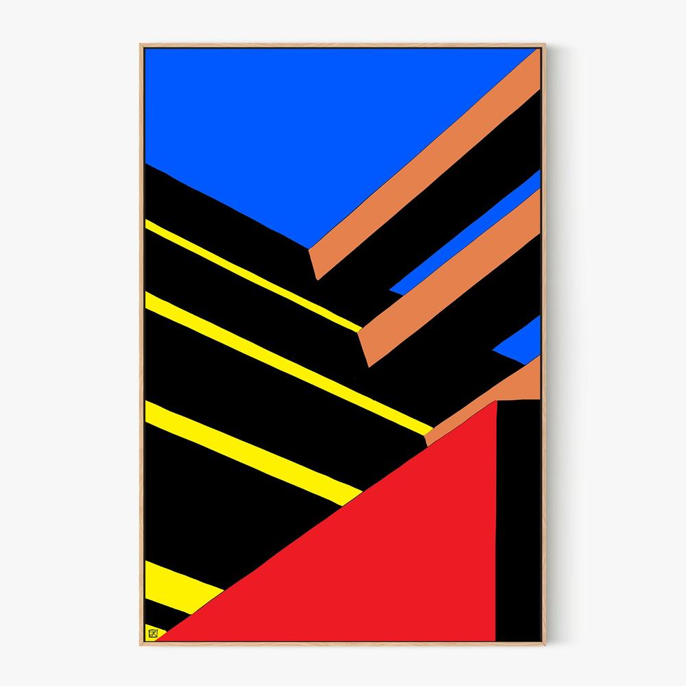 Bold Geometric Abstraction-by-Giuseppe Cristiano-wall-art-print-canvas-poster-framed-Gioia