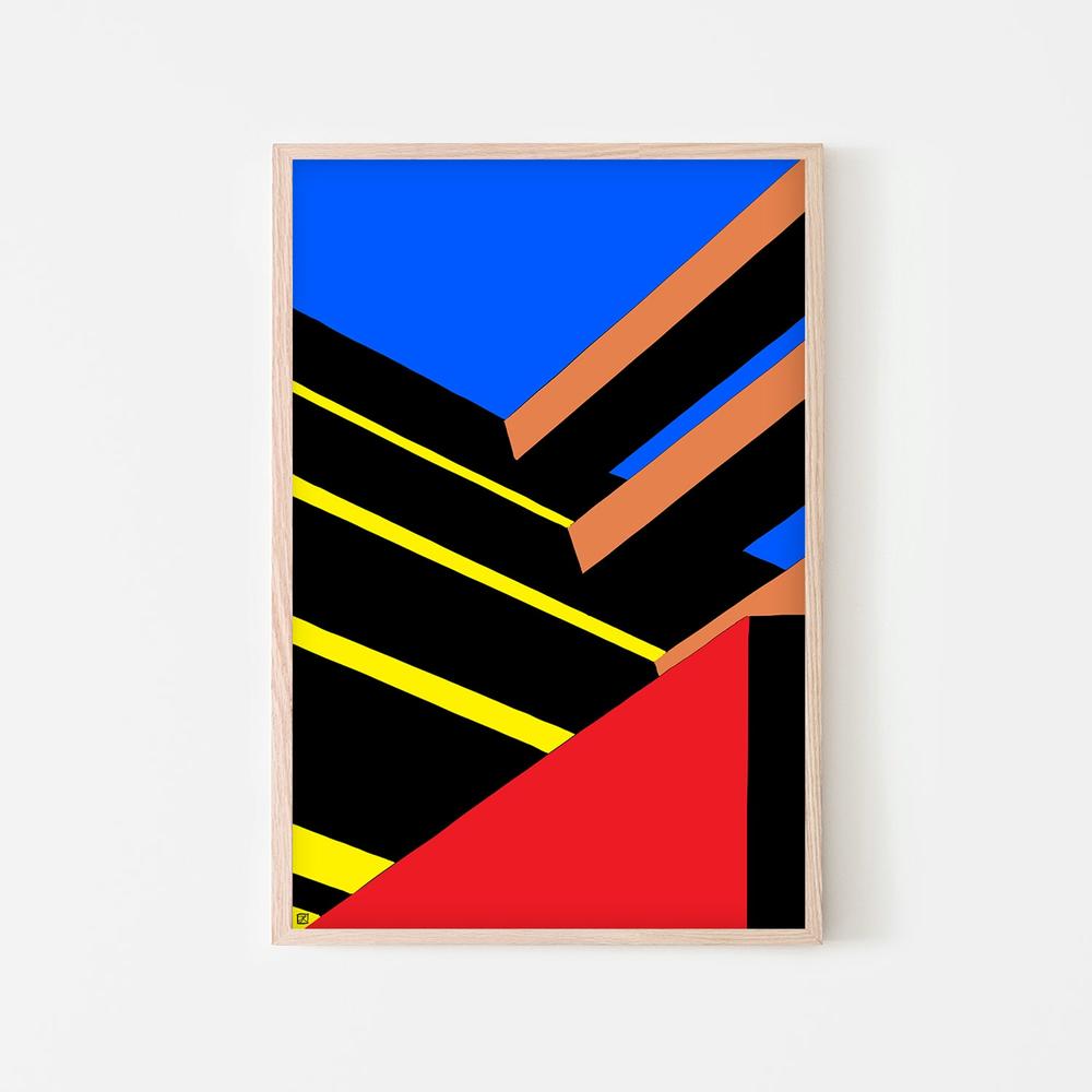 Bold Geometric Abstraction-by-Giuseppe Cristiano-wall-art-print-canvas-poster-framed-Gioia