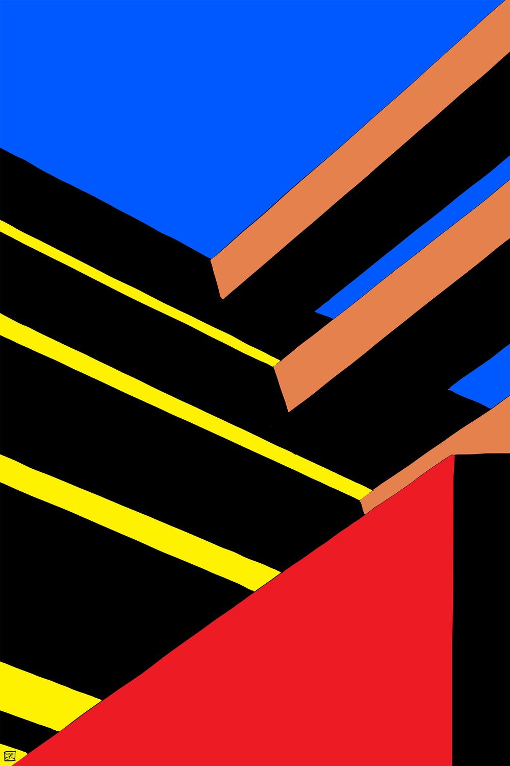 Bold Geometric Abstraction-by-Giuseppe Cristiano-wall-art-print-canvas-poster-framed-Gioia