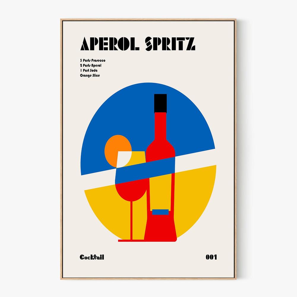 Bold Geometric Cocktail Recipe-by-Retrodrome-wall-art-print-canvas-poster-framed-Gioia
