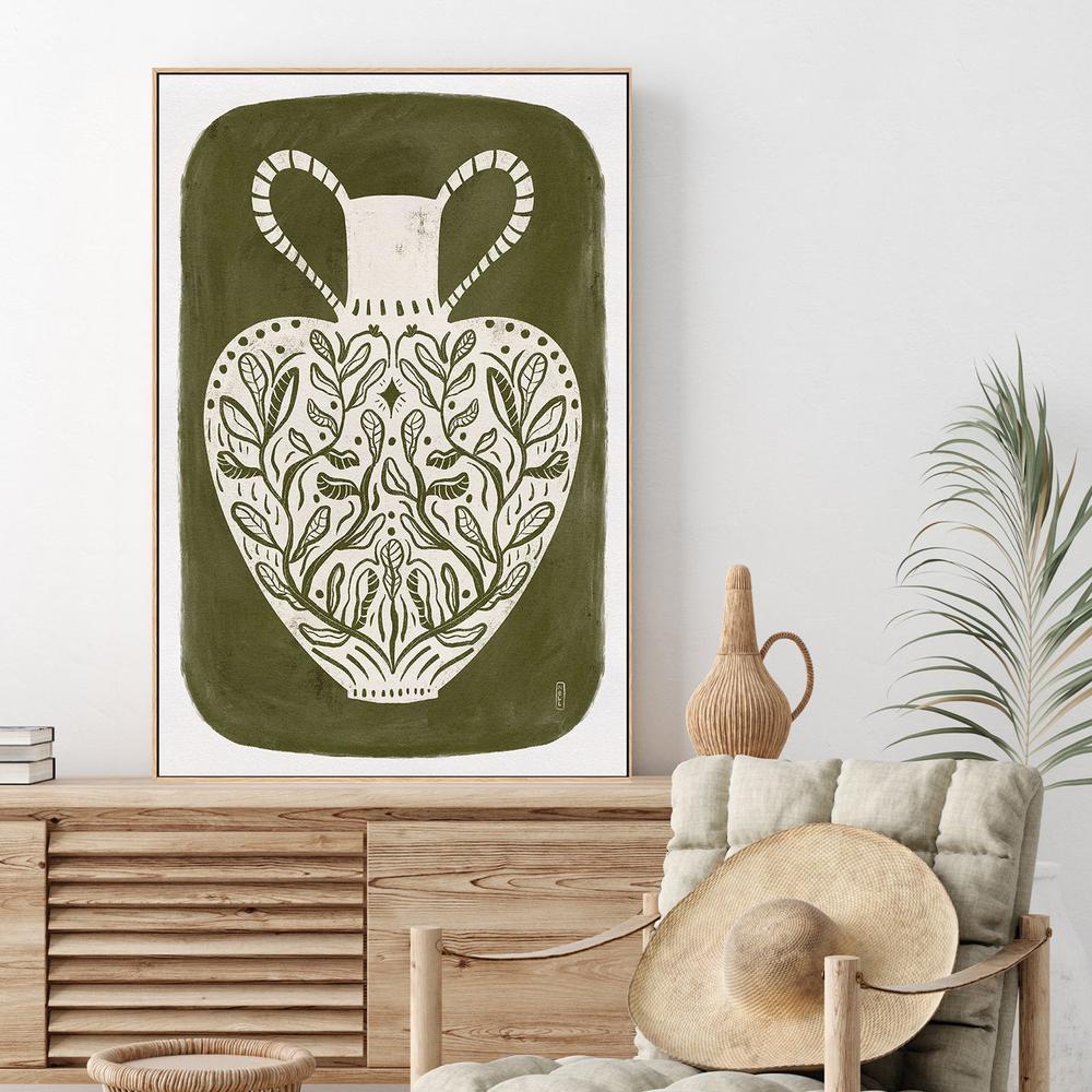 Botanical Folk Vase-by-Dirkie Nell-wall-art-print-canvas-poster-framed-Gioia