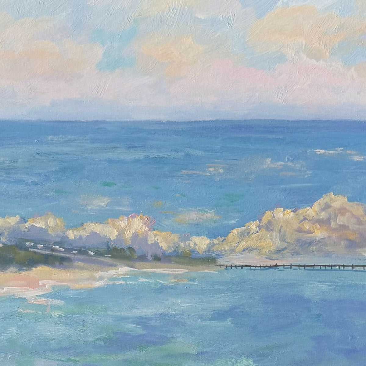 Canal Rocks at Yallingup. Original hand-painted artwork by Meredith Howse.