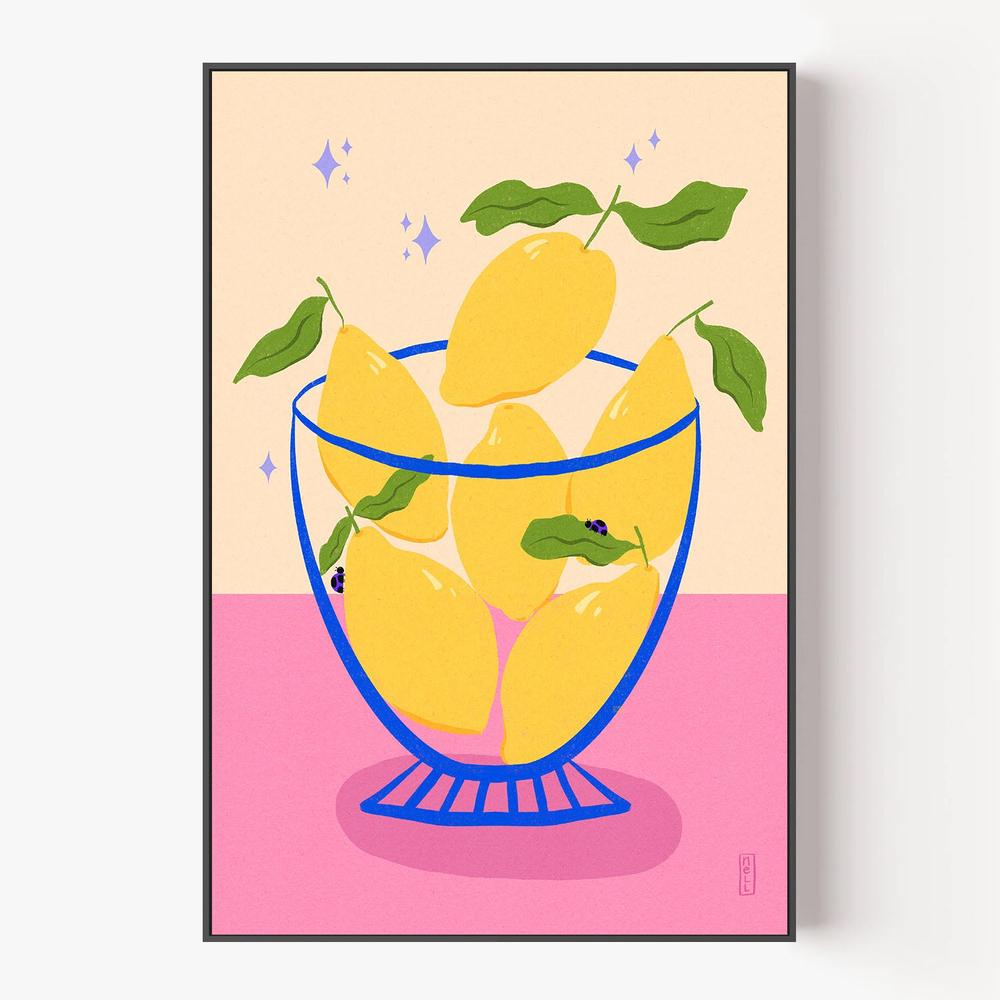 Bright Citrus Still Life-by-Dirkie Nell-wall-art-print-canvas-poster-framed-Gioia