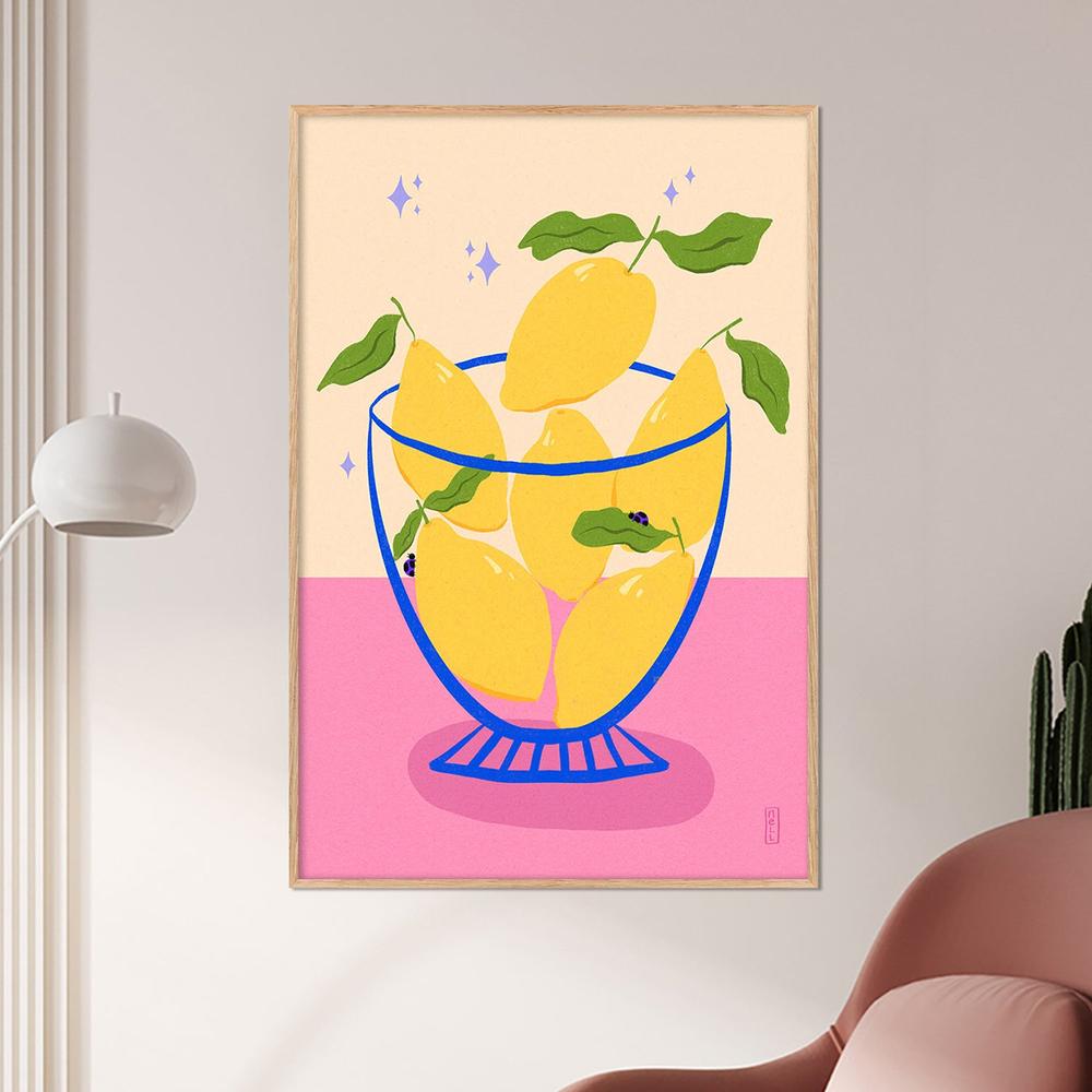 Bright Citrus Still Life-by-Dirkie Nell-wall-art-print-canvas-poster-framed-Gioia