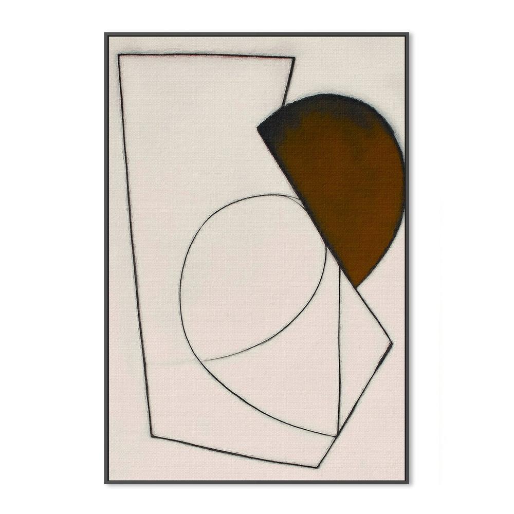 Brown Geometric Abstract-by-Alma-wall-art-print-canvas-poster-framed-Gioia