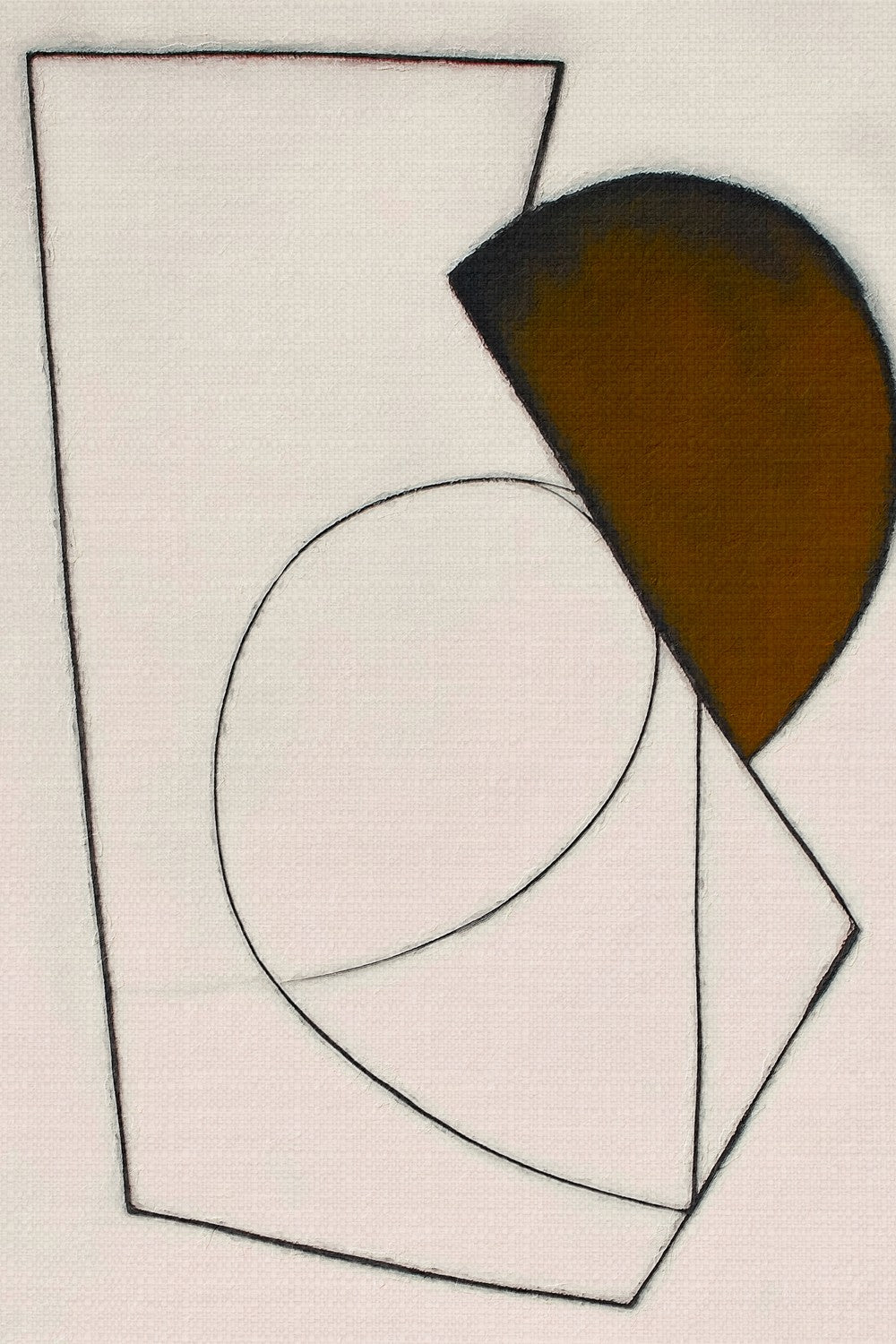 Brown Geometric Abstract-by-Alma-wall-art-print-canvas-poster-framed-Gioia