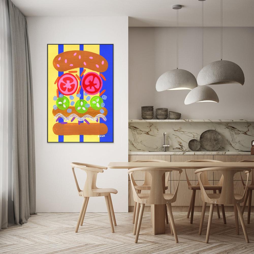 Burger Said What Now-by-Kasia Amanda-wall-art-print-canvas-poster-framed-Gioia