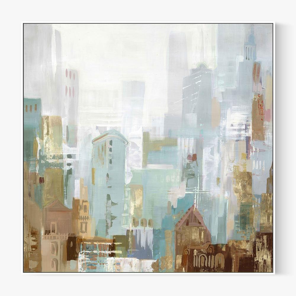 Bustle City, Style B-by-Lera-wall-art-print-canvas-poster-framed-Gioia
