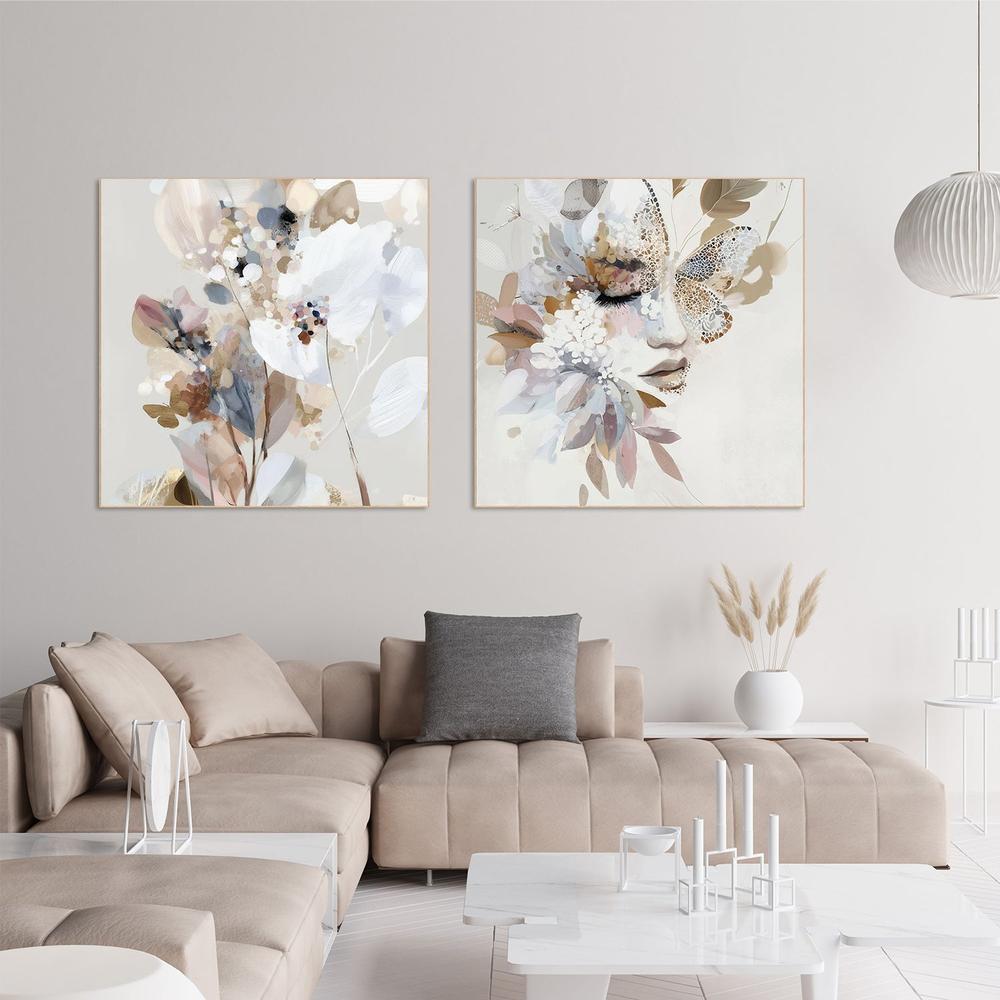 Butterfly Dust & Butterfly Dust, Abstract Pair, Set Of 2-by-Bella Eve-wall-art-print-canvas-poster-framed-Gioia