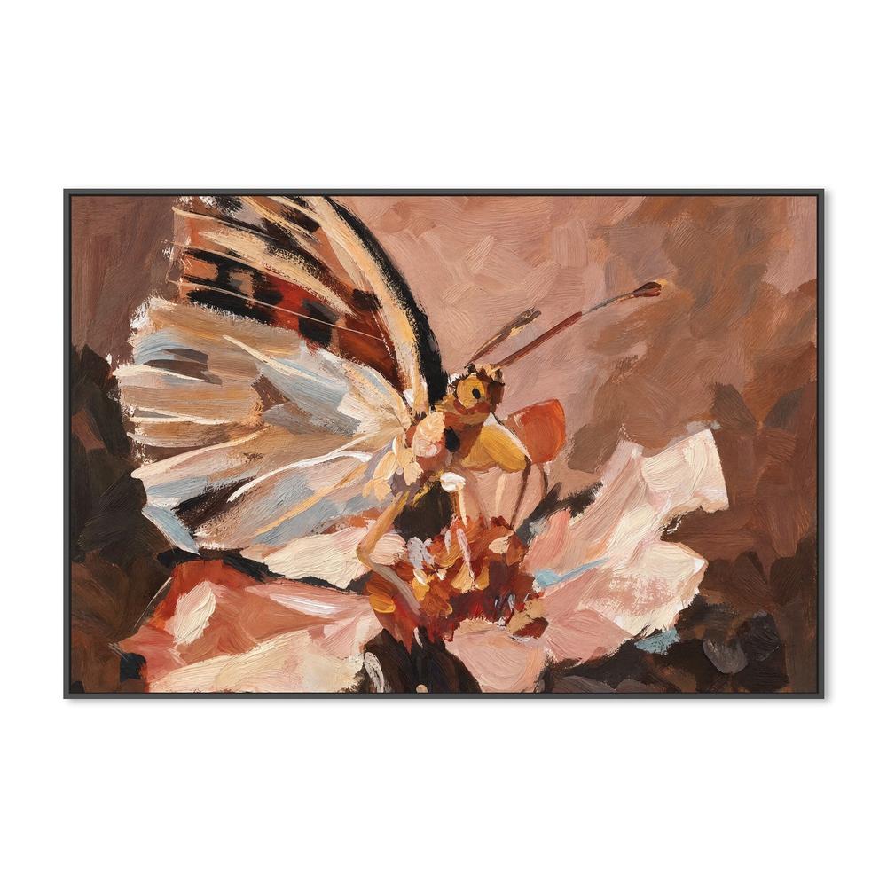 Butterfly in Terracotta Light-by-Gioia Wall Art-wall-art-print-canvas-poster-framed-Gioia