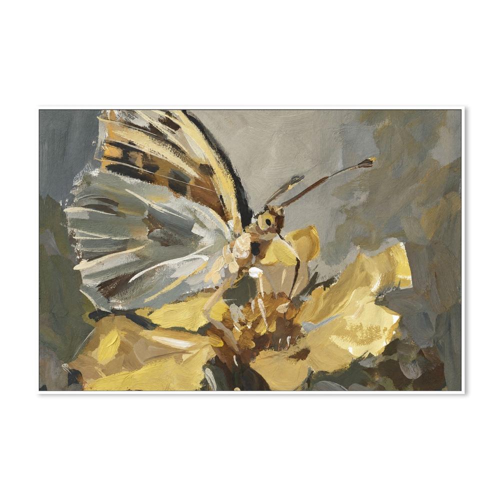 Butterfly on Golden Bloom-by-Gioia Wall Art-wall-art-print-canvas-poster-framed-Gioia