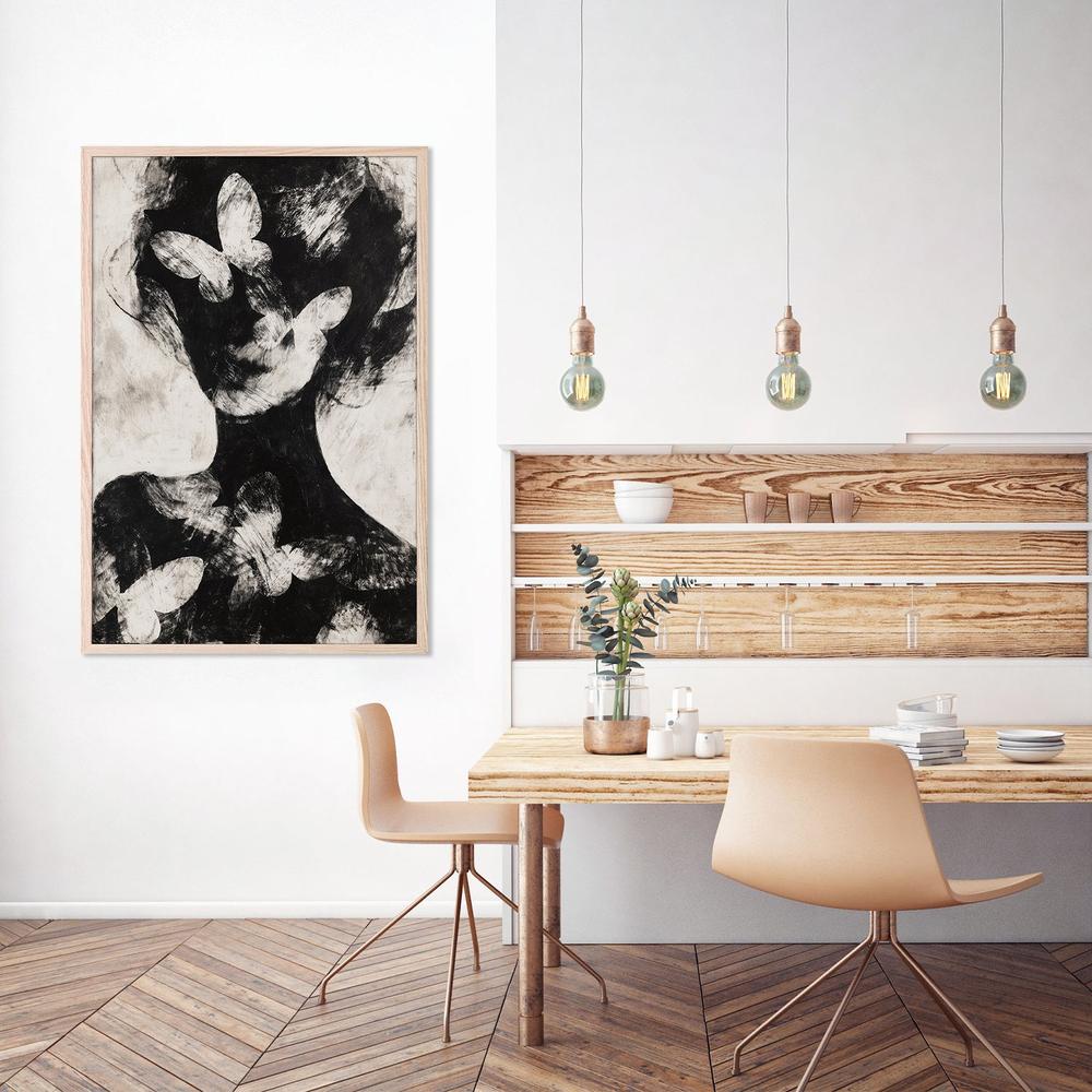 Butterfly Portrait Silhouette, Style A-by-Jordão de Abreu-wall-art-print-canvas-poster-framed-Gioia