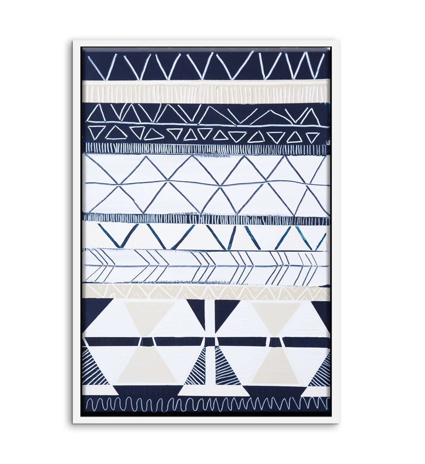 Framed Canvas Portrait Tasmanian white