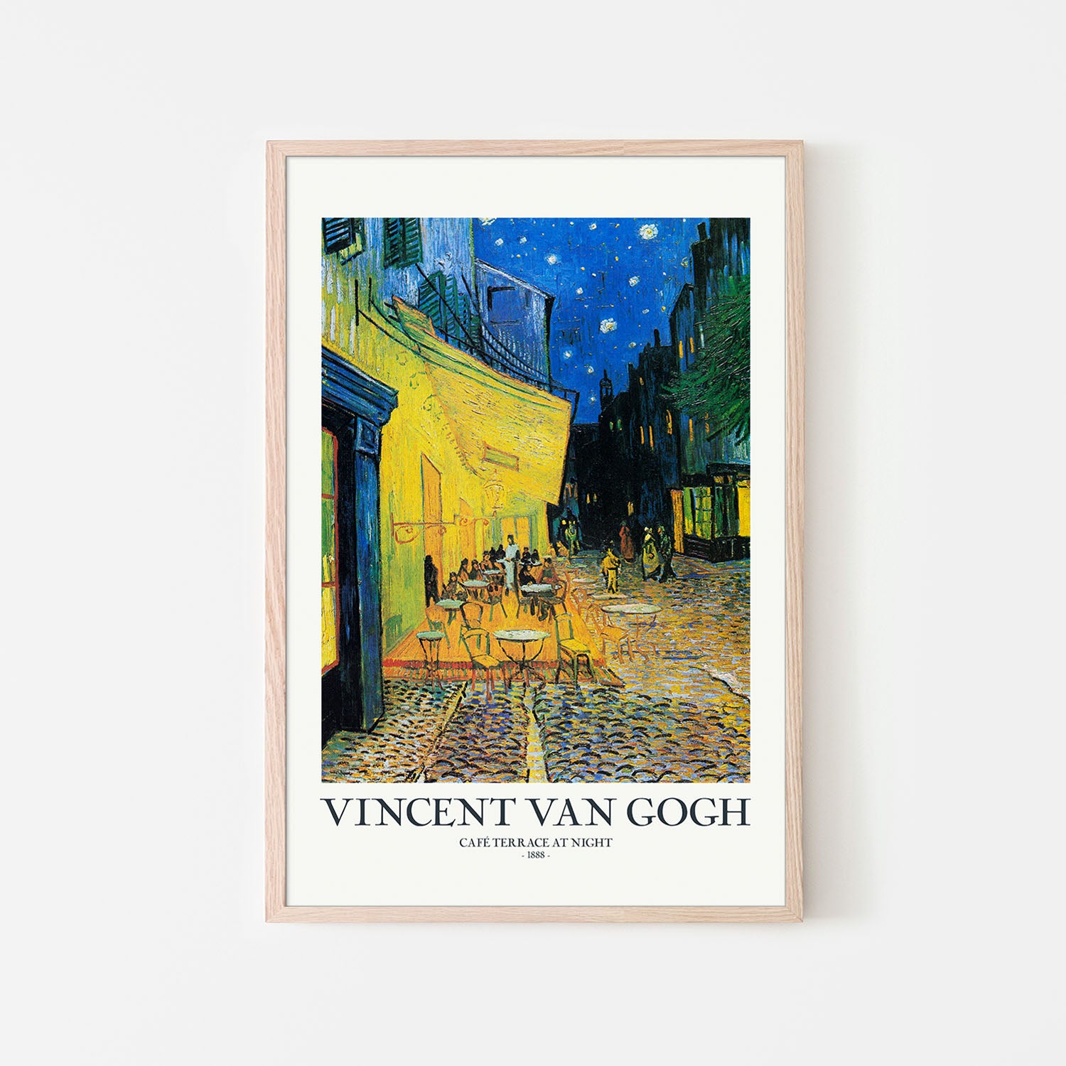 CafAc Terrace At Night-by-Vincent Van Gogh-wall-art-print-canvas-poster-framed-Gioia