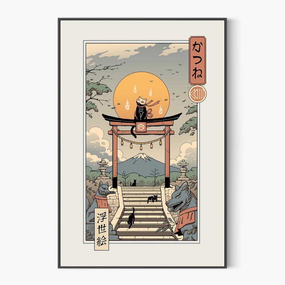 Catsune Inari-by-Vincent Trinidad-wall-art-print-canvas-poster-framed-Gioia