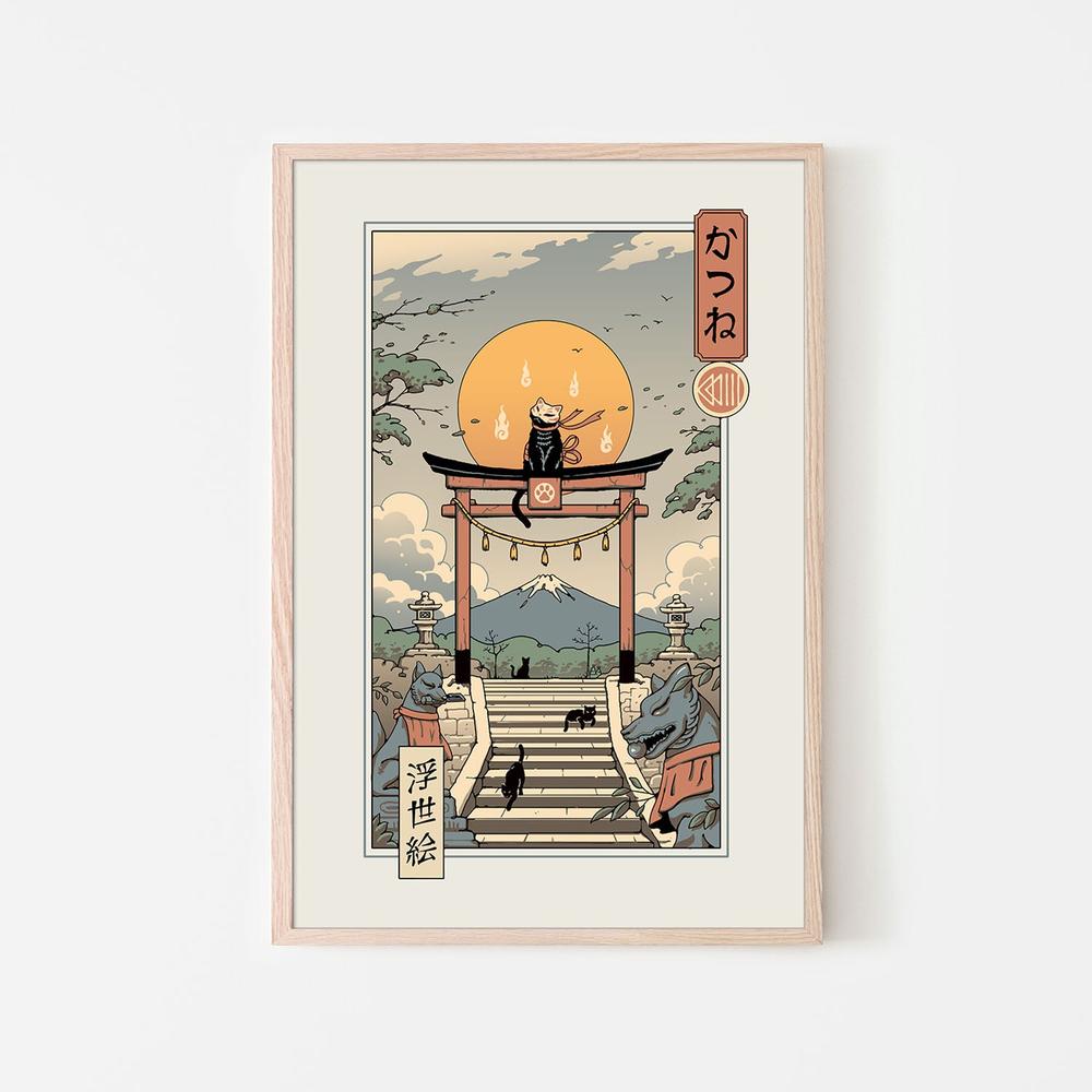 Catsune Inari-by-Vincent Trinidad-wall-art-print-canvas-poster-framed-Gioia