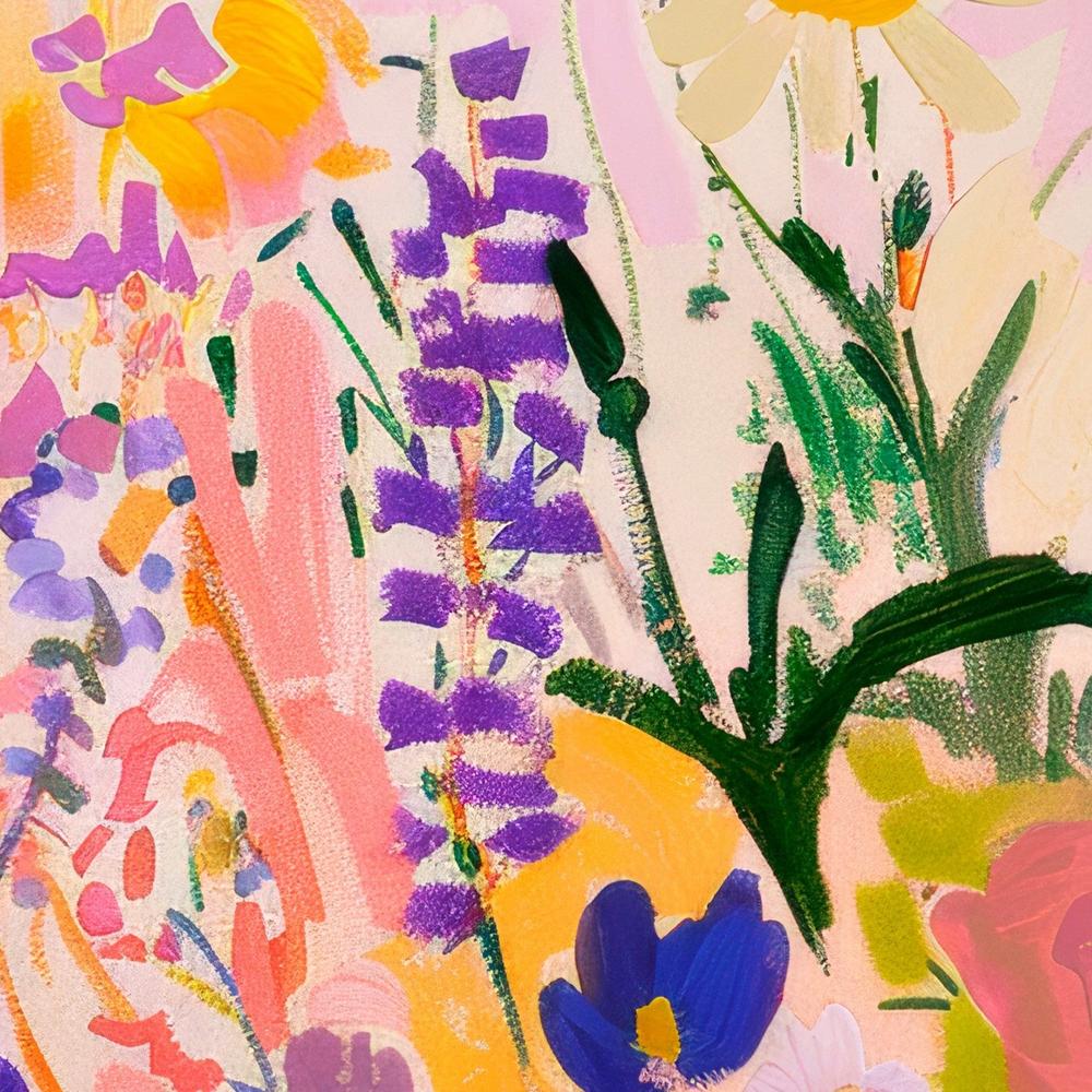 Cheerful Garden Blossoms-by-Stephanie Jeuffroy-wall-art-print-canvas-poster-framed-Gioia