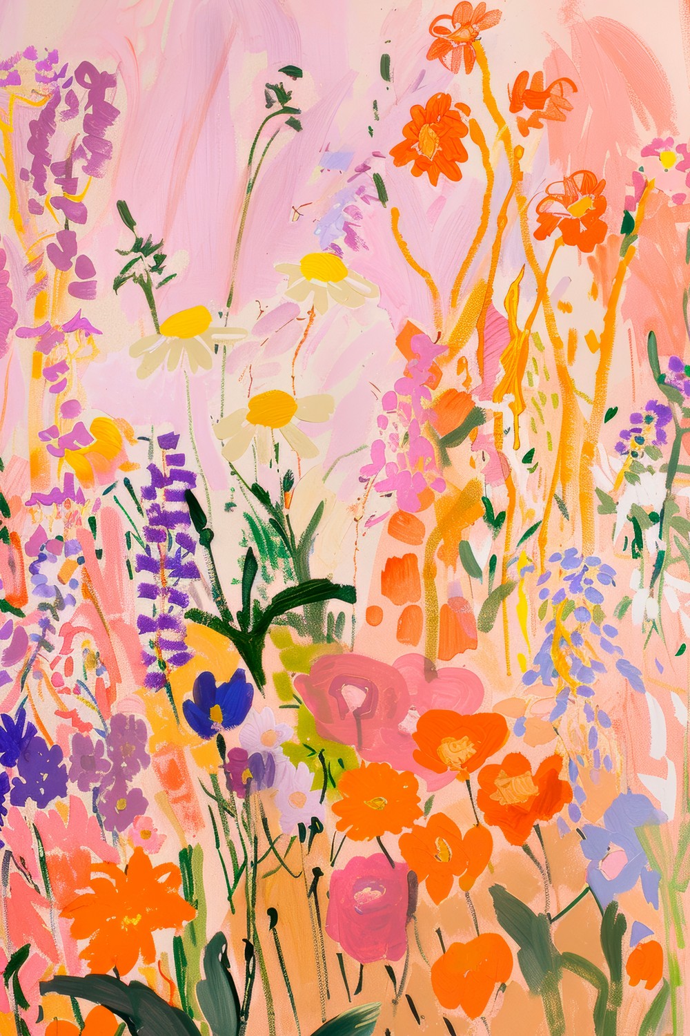 Cheerful Garden Blossoms-by-Stephanie Jeuffroy-wall-art-print-canvas-poster-framed-Gioia