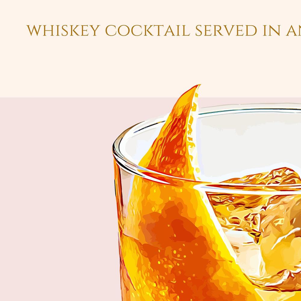 Classic Old Fashioned Cocktail-by-Nazma Khokhar-wall-art-print-canvas-poster-framed-Gioia