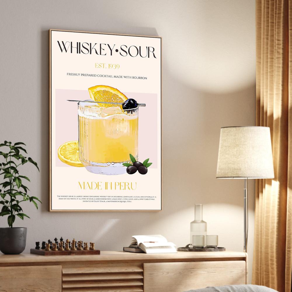 Classic Whiskey Sour-by-Nazma Khokhar-wall-art-print-canvas-poster-framed-Gioia