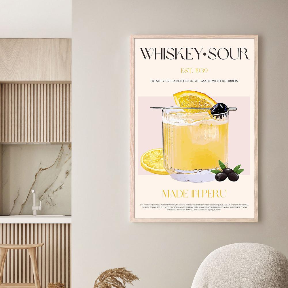 Classic Whiskey Sour-by-Nazma Khokhar-wall-art-print-canvas-poster-framed-Gioia